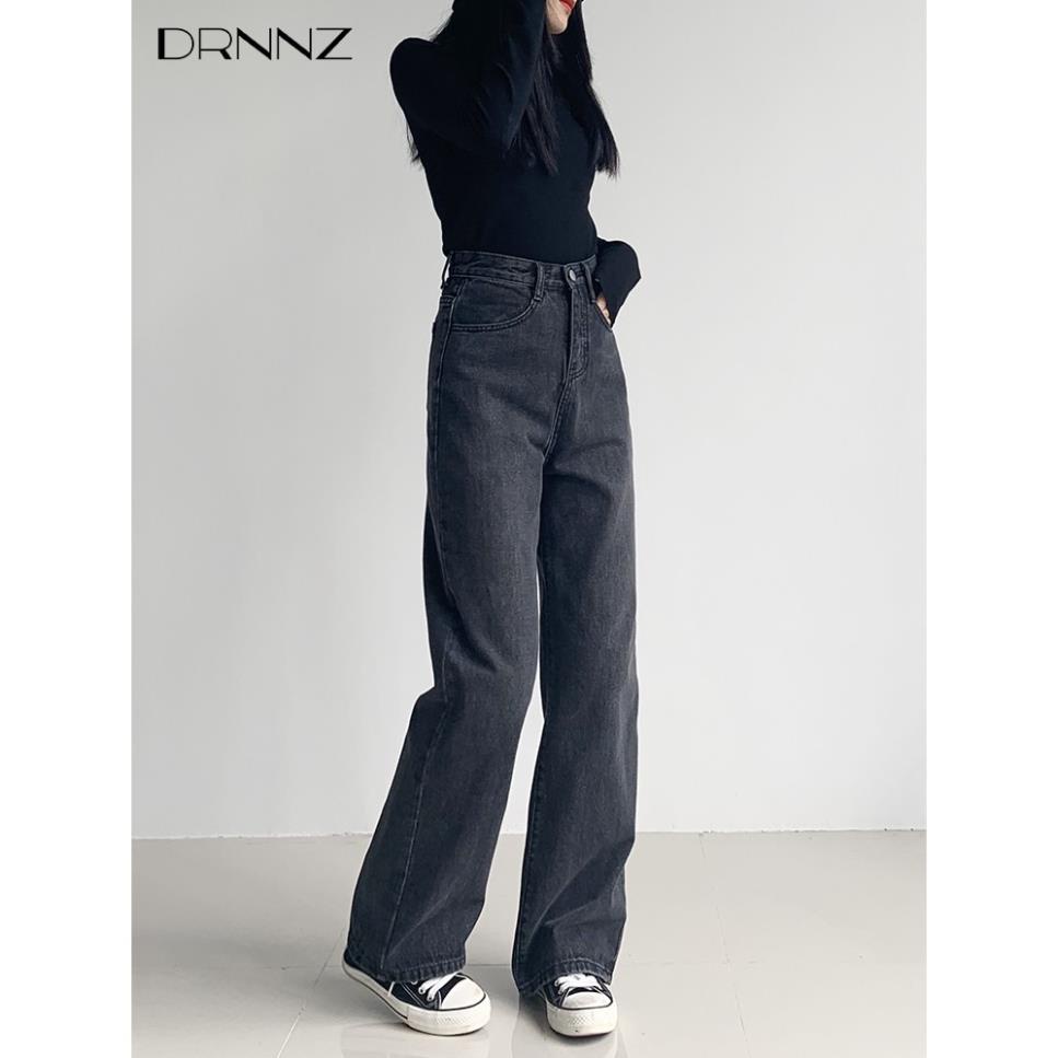 Quần bò ống rộng nữ cạp cao A.M Clothes quần jeans ống rộng lưng cao -  Vải bò dày đẹp , không giãn ,dáng suông HOT 2022 | WebRaoVat - webraovat.net.vn