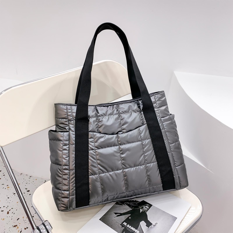 Túi Xách Tay Bằng Nylon Sức Chứa Lớn 10MK Màu Sắc Đơn Giản