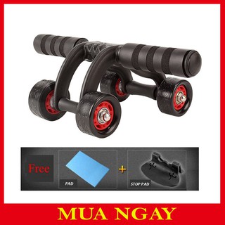 Con lăn 4 bánh tập cơ bụng ab slimmer cao cấp bx04