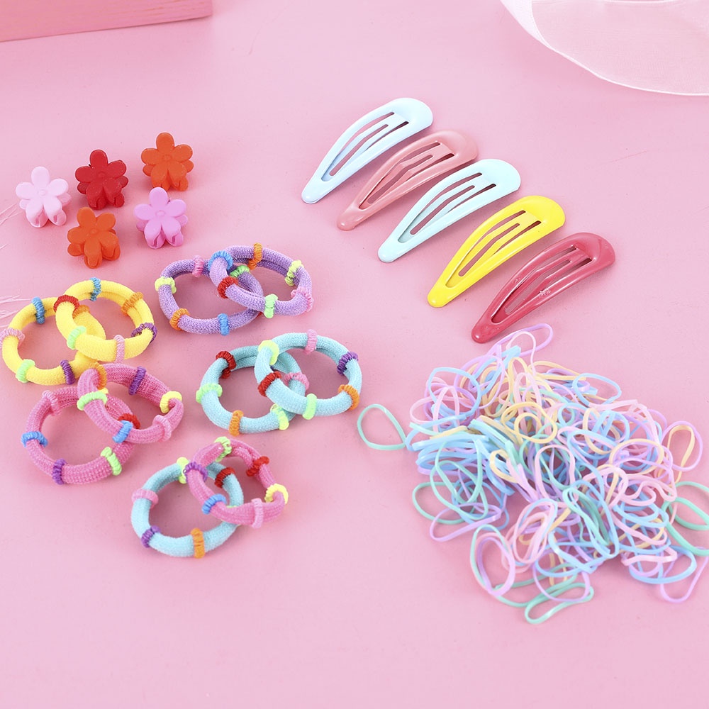 Set 220 Kẹp Tóc Hoa Xinh Xắn Cho Bé Gái