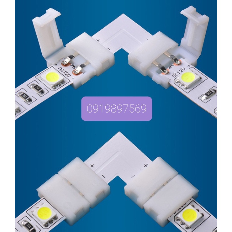 Đầu Nối Led Dây Kẹp Led 12V Cút Nối Nhanh 2 Pin Tiện Dụng - Jack Cái Khớp Nối Chấu 2 Chân K1-4 BLUKA