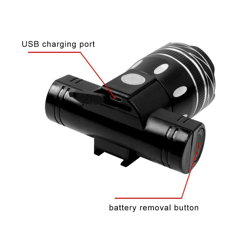 SHOUKEY Đèn Pha Chống Thấm Nước Sạc USB Dành Cho Xe Đạp Điện Scooter