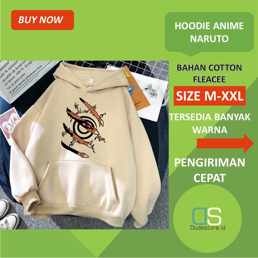 Áo Khoác Chui Đầu Hình Móng Chân Naruto Kurama Dành Cho Tuổi Teen Nam
