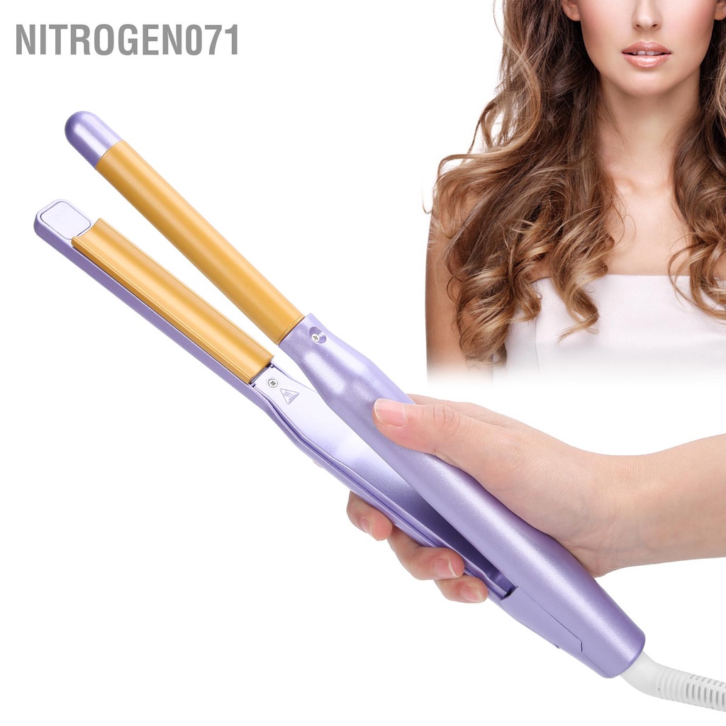 ❤️ Nitrogen071 Máy uốn tóc Suaperne 5 Bánh răng Điều chỉnh nhiệt độ Bàn là điện # 16 US Cắm 100‑240V