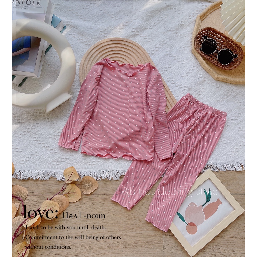 Bộ đồ tăm gân cho bé gái 6-18kg