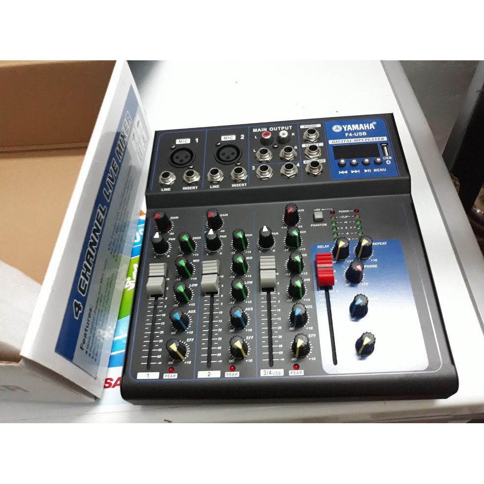 Mixer Yamaha F4 có USB Bluetooth - Mixer F4- Bàn trộn âm thanh