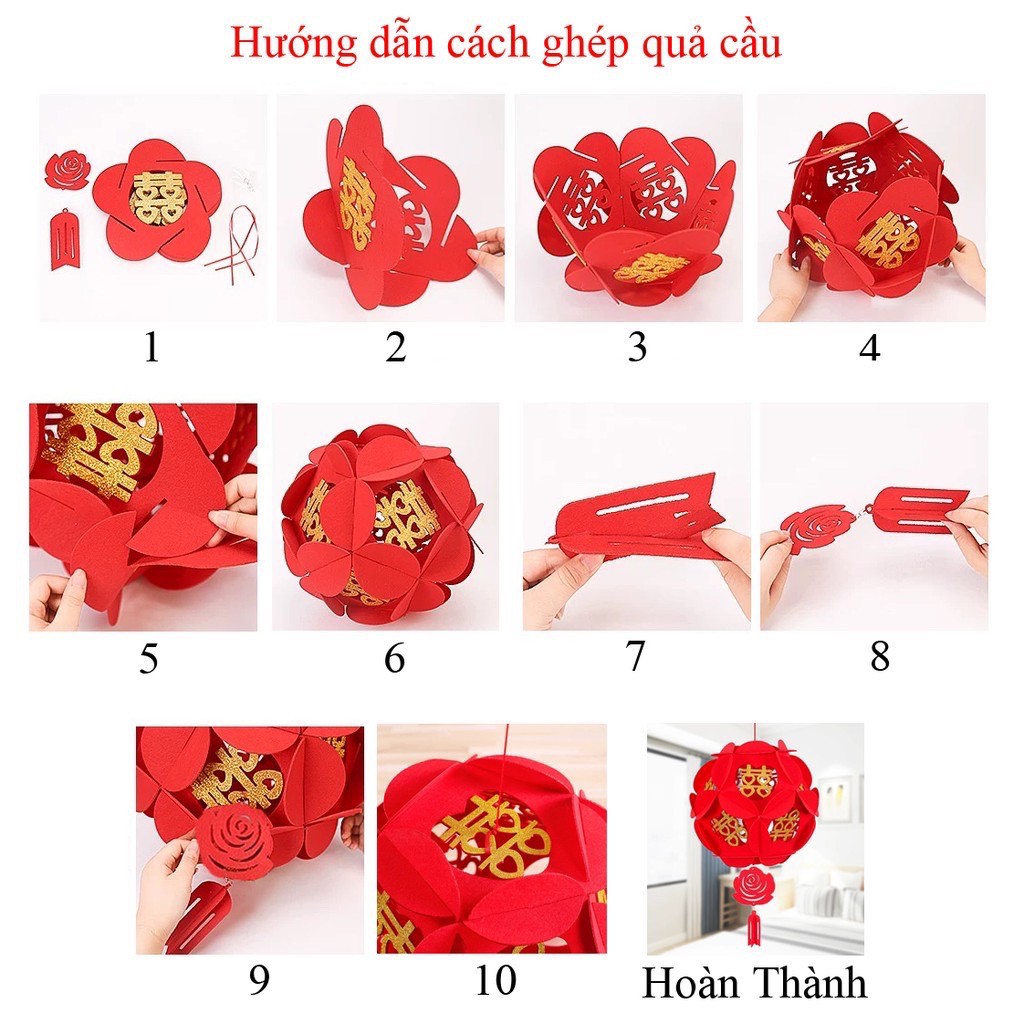 *QUẢ CẦU TREO VẢI NỈ TRANG TRÍ CƯỚI TRANG TRÍ CỬA PHÒNG NGOÀI CỔNG