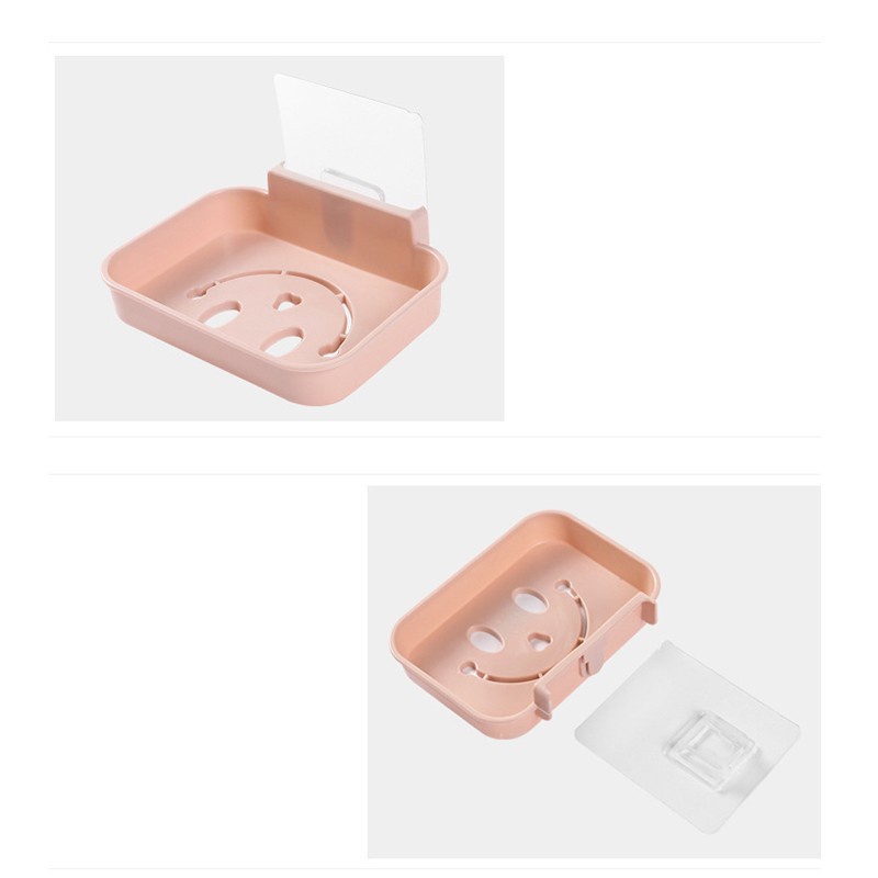 Khay để xà phòng mặt cười có kèm móc dính siêu cute 2454 THẾ GIỚI TIỆN ÍCH