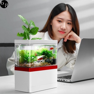 Bể Cá Mini Để Bàn Fish Tank Đa Chức Năng