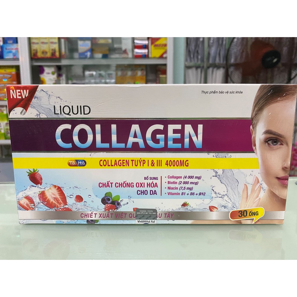 Collagen dạng ống nước - Liquid Collagen cao cấp Bổ sung Collagen chống lão hóa, săn chắc da mặt 30 ống