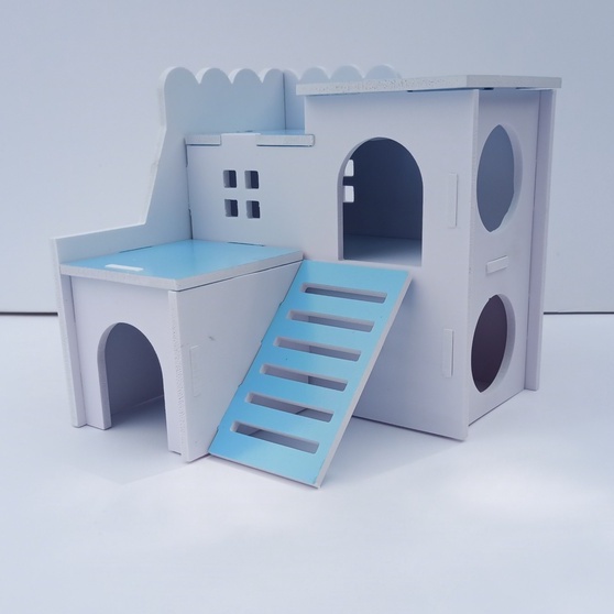 Nhà ngủ hiện đại paris cho hamster kích thước 15x15.5x15cm - XNTC03