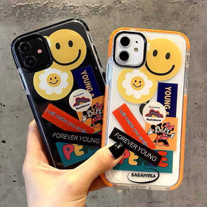 Ốp Điện Thoại Silicon Hình Mặt Cười Cho Iphone 6 6s Plus 7 8 Plus Se X Xs Xr Xs Max 11 11 Pro 11 Pro Max 12 Pro Max