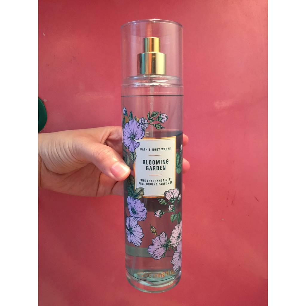 Xịt thơm body mist fullsize Bath and Body Works mùi mát - Blooming Garden