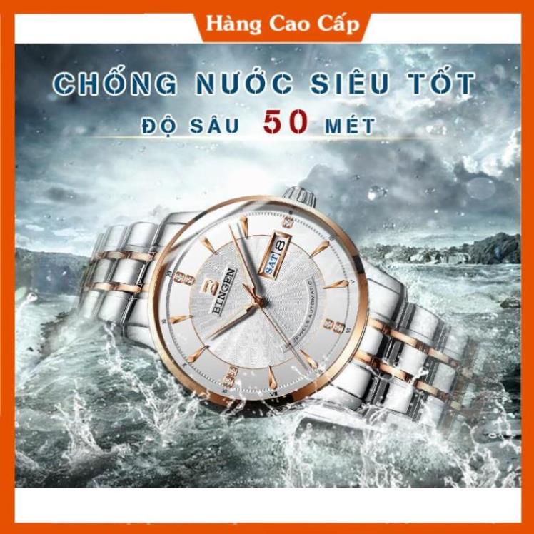 Đồng hồ Nam BINGEN Kính Tráng SAPPHIRE – Dây Thép Đúc Đặt & Khóa Bướm - Thương Hiệu Cao Cấp Của ĐỨC | BigBuy360 - bigbuy360.vn