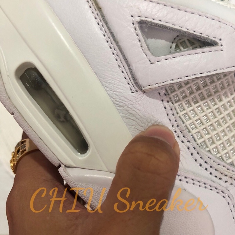 Giày thể thao nam nữ Jordan 4 retro Full trắng tăng chiều cao cao cấp giày Sneaker Air Jordan 4 nam