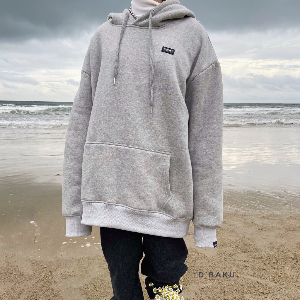 Áo Hoodie nỉ bông D'BAKU BASIC LOGO (Tặng kèm túi Tote)