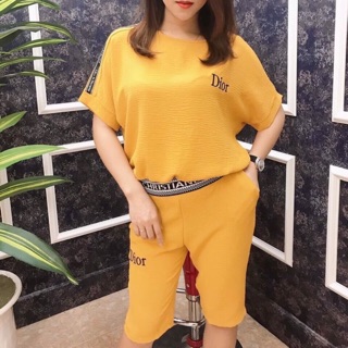 Bộ đũi lửng dior đũi mát