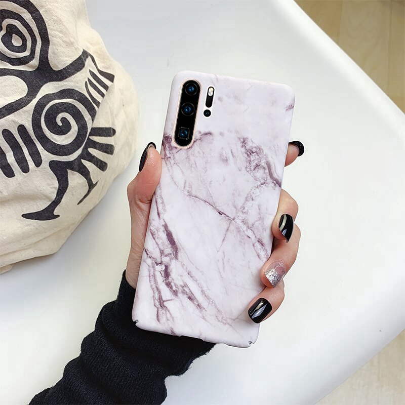 For Samsung Galaxy Note 10 Plus S10 S10E S9 S8 Plus Marble Gold Crack Hard PC Case Cover For Samsung Note 10 Fundas