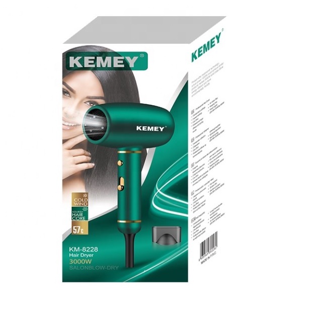 Máy Sấy Tóc Nóng Lạnh Chuyên Nghiệp 3 Tốc Độ Sấy Kemey Km 8228