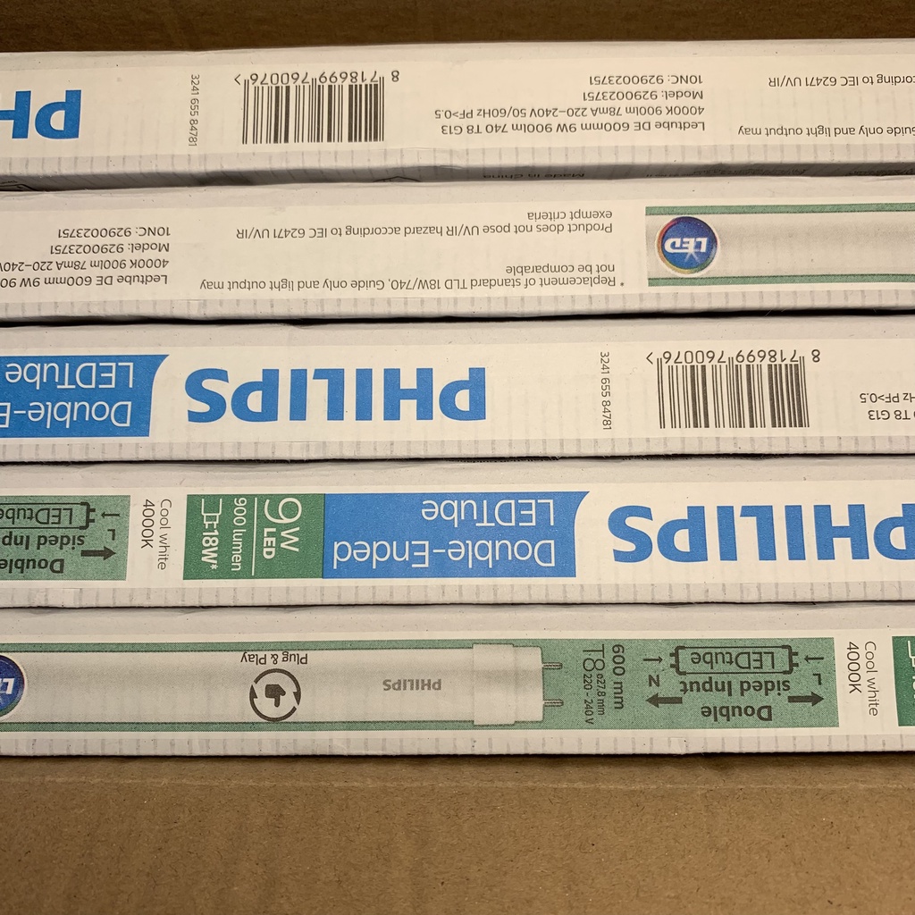 Bóng Đèn Tuýp Ngắn LED DE 600mm 9W Dùng Điện 2 Đầu Ánh Sáng Trắng Bảo Hành 1 Năm