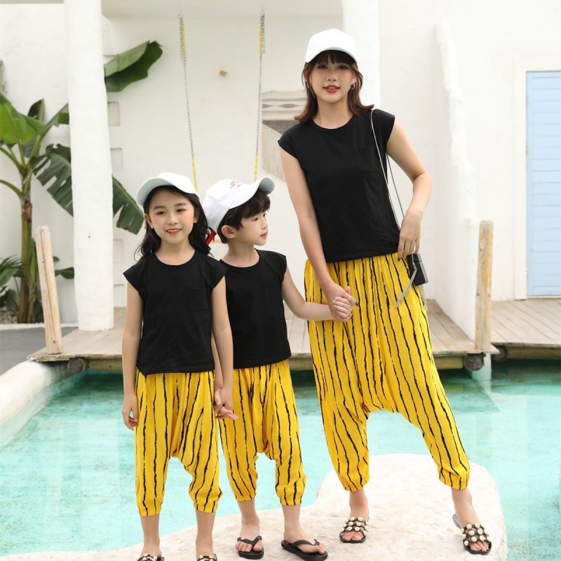 Quần Harem Harem Cotton Lụa Dáng Rộng Chống Muỗi Phiên Bản Hàn Quốc 85-170cm Thời Trang Cho Bé Hàng Có Sẵn