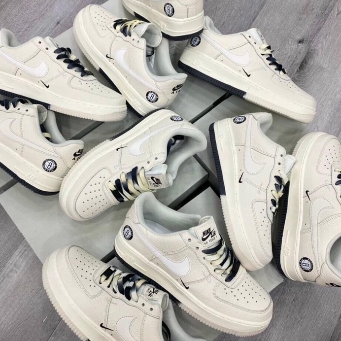 Giày Sneaker Nam Nữ Âm Dương,Giày Sneaker Brooklyn Kem