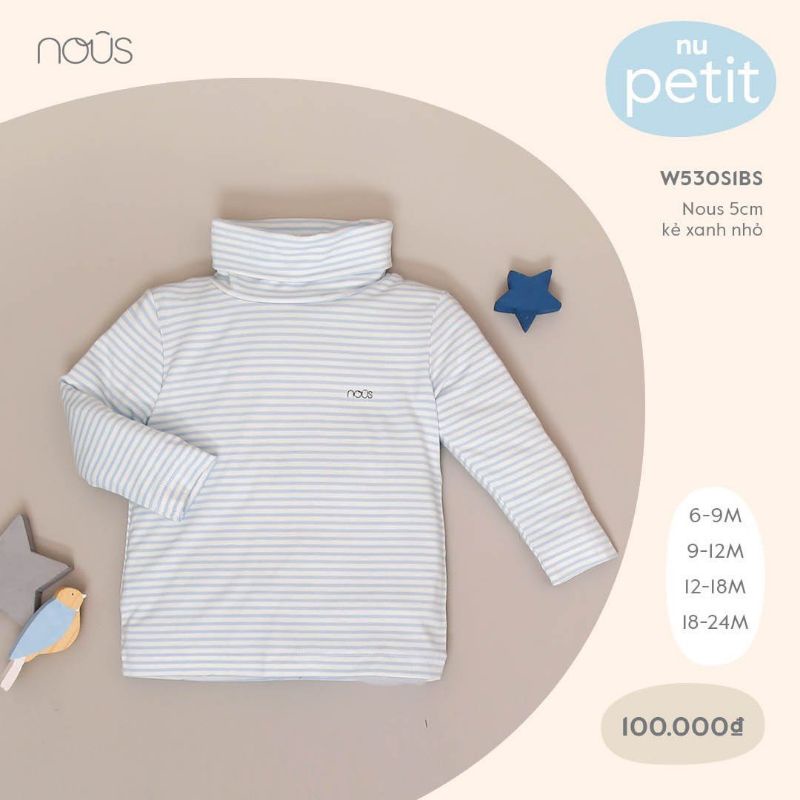 Áo Giữ Nhiệt Cổ 5Cm Nous chất Nu Petit