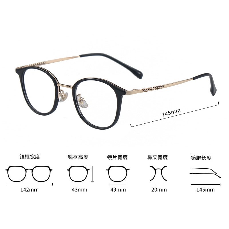 Mắt Kính Gọng Tròn Thời Trang Cho Nam Nữjz2125 | BigBuy360 - bigbuy360.vn