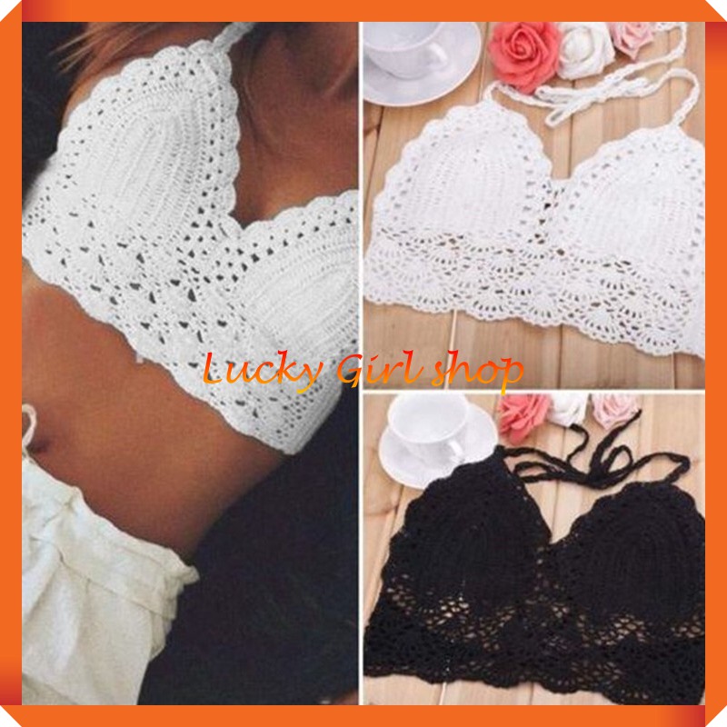[HOT TREND] Áo Móc Len Thời Trang Gợi Cảm Cho Các Bạn Nữ Free Size - Lucky Girl shop