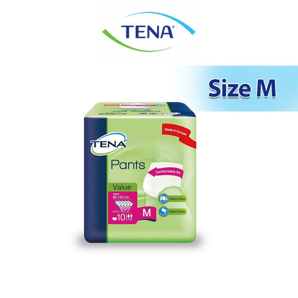 [MUA 1 TẶN 1] Tã quần người lớn TENA Value pants siêu thấm, chống tràn cao cấp Tặng 1 gói giấy rút ngẫu nhiên
