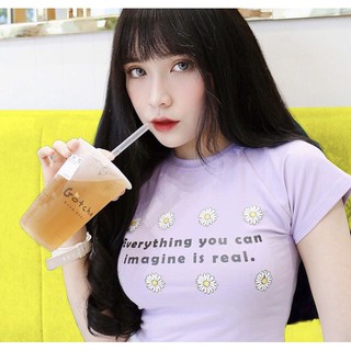 🤡Croptop Nhiều Bông Tím