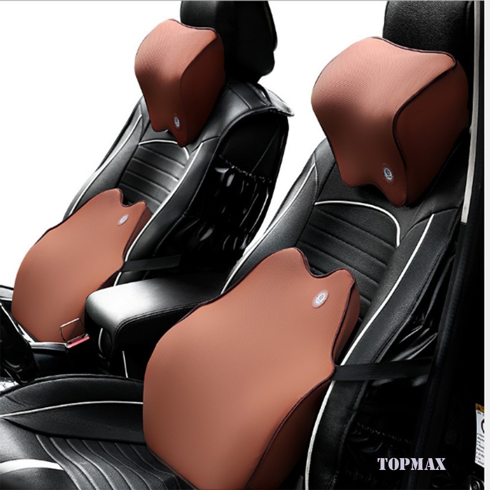 Bộ Gối Tựa Đầu Và Tựa Lưng Cao Su Non Cao Cấp Siêu Đàn Hồi Chống Đau Mỏi | BigBuy360 - bigbuy360.vn