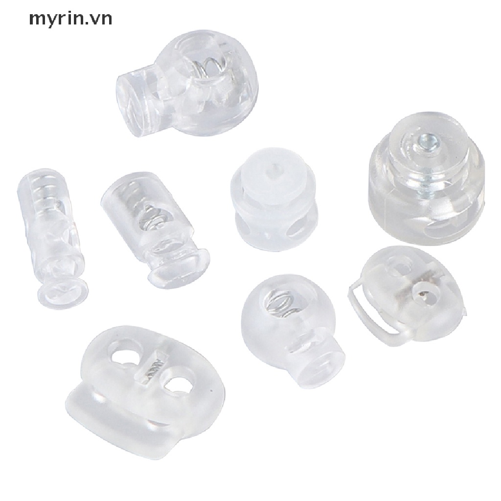 Set 10 Nút Chặn Dây Giày DIY Bằng Nhựa Tiện Dụng