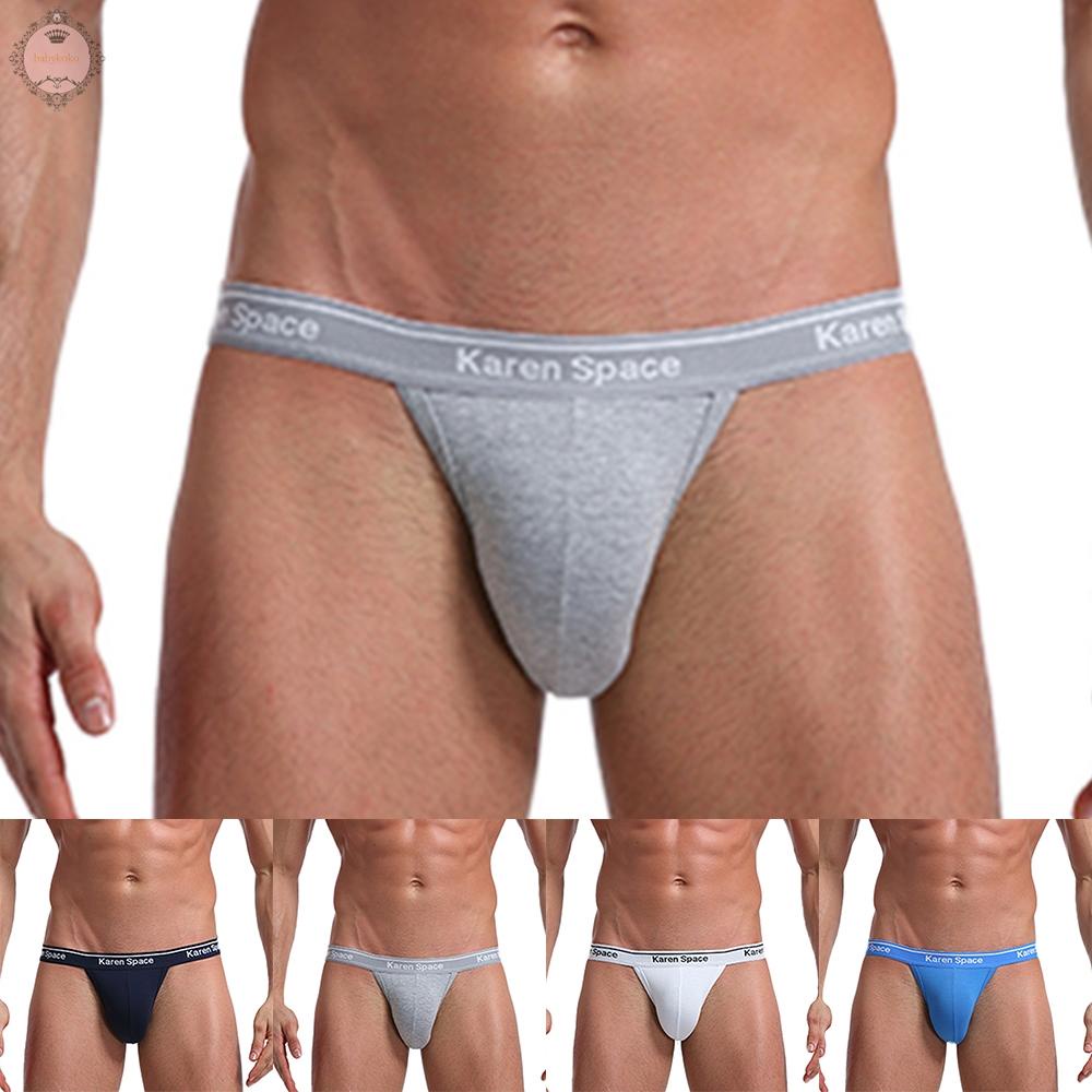 Mens Briefs Underpants Breathable Bulge Pouch Comfortable Cotton G-String