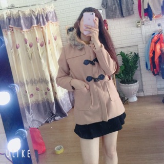 Dạ mũ lông khuy sừng ( ảnh thật)