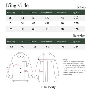 SƠ MI DÀI TAY OVERSIZED ANAIS (BLACK) - Designed by HerClassy