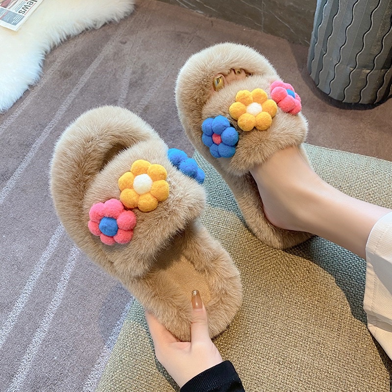 Dép lông mang trong nhà cho nữ . hàng quảng châu cao cấp