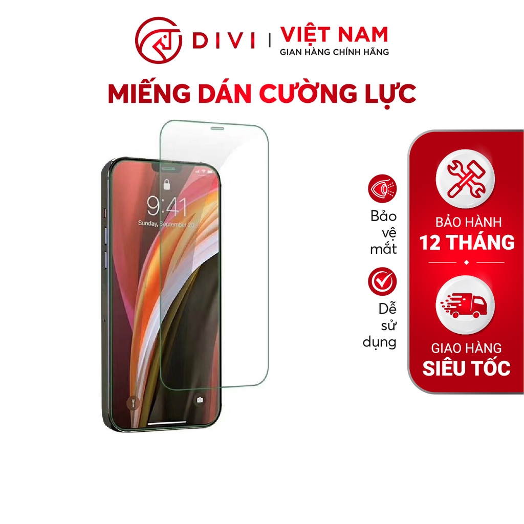 Miếng dán điện thoại bảo vệ màn hình điện thoại iPhone 11 Pro DIVI P6372 Chống trầy chống va đập - Hàng chính hãng