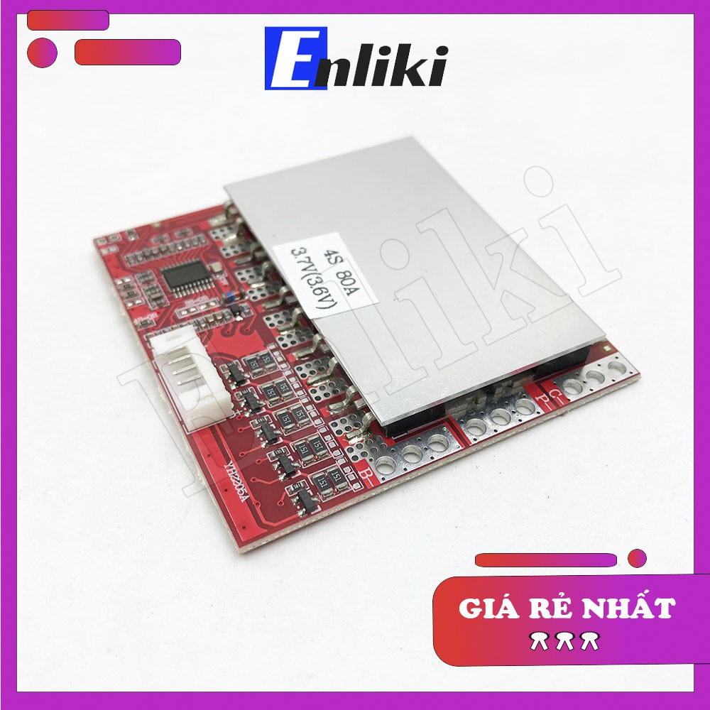 4S 80A Mạch Bảo Vệ Pin BMS 3.7V (Có IC Bảo Vệ)