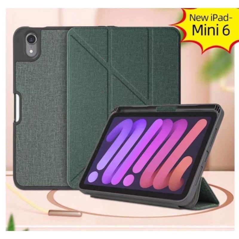 Bao da dạng vải Mutural cho iPad Mini 6 (8.3inch) 2021 Cao cấp sang trọng