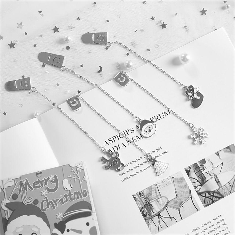Bookmark Trang Trí Quà Tặng Giáng Sinh Hình Ông Già Noel Tuần Lộc Cây Thông