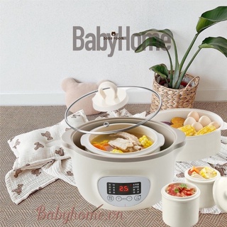 Nồi nấu cháo chậm, nồi ninh hầm đa năng Bear 0.8L & 1.6L