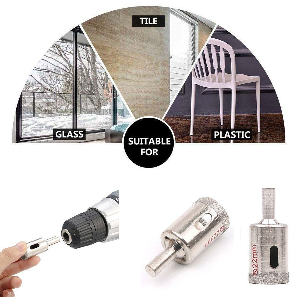 LANFY Mũi Khoan Lỗ Cho Vật Liệu Kính Đá Cẩm Thạch