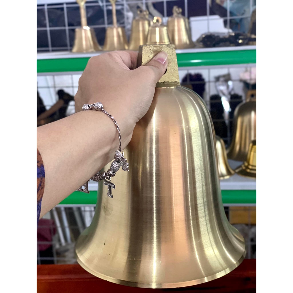 Chuông đồng treo - Chuông lắc - chuông treo nhà thờ 20x24cm