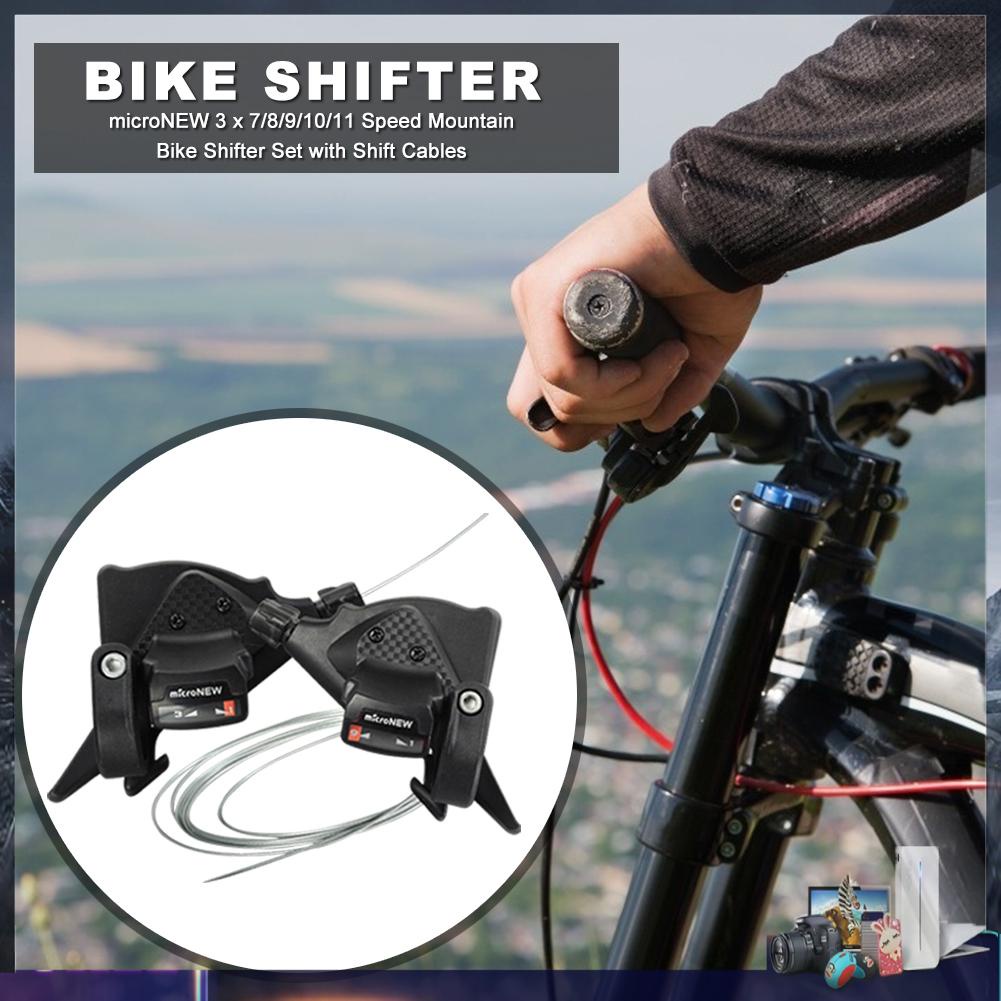 Bộ Cần Sang Số Có Dây Cáp Cho Xe Đạp Leo Núi Micronew 3 x 7/8/9/10/11