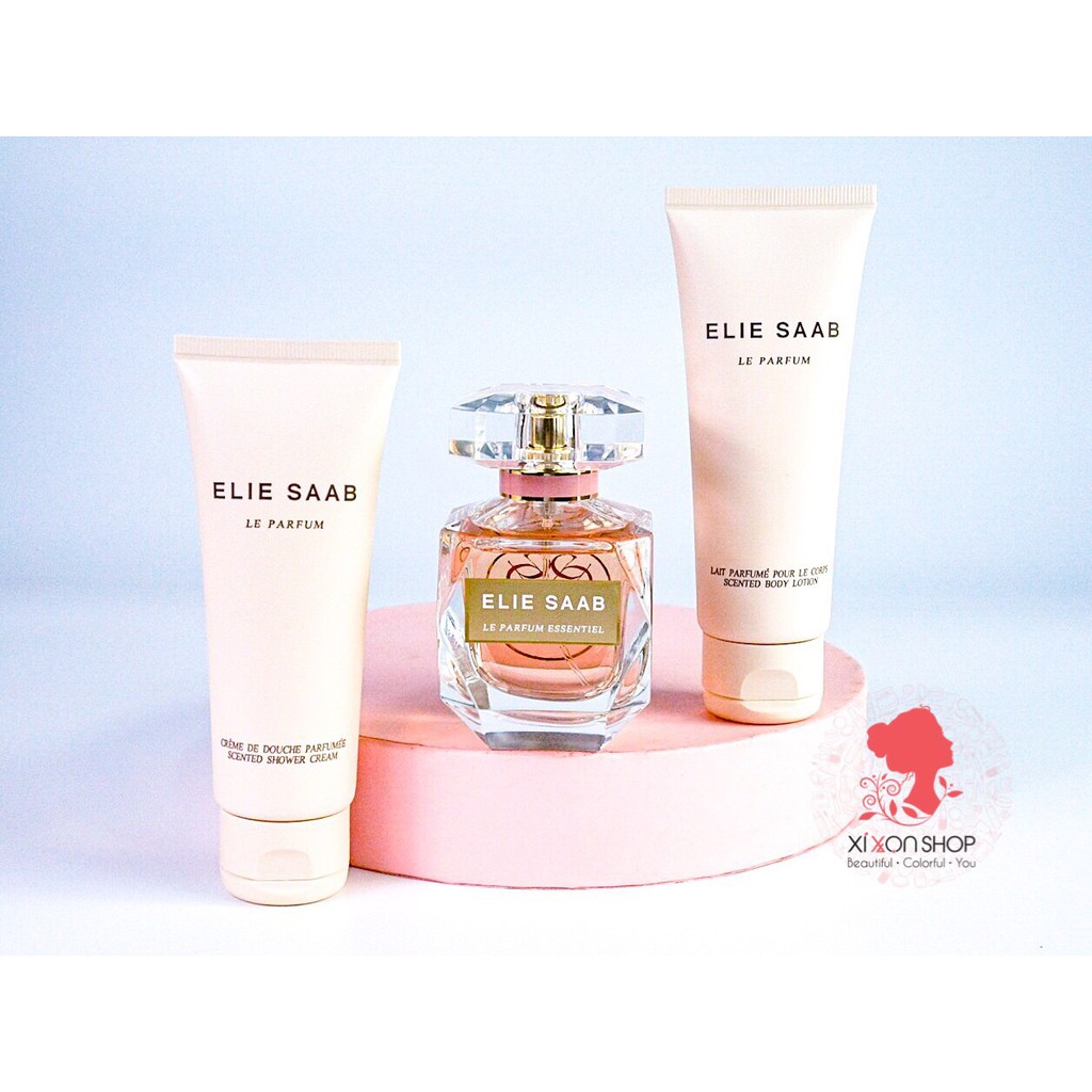 BỘ QUÀ TẶNG ELIE SAAB LE PARFUM ESSENTIEL EDP NƯỚC HOA 50ML, SỮA TẮM 75ML & DƯỠNG THỂ 75ML