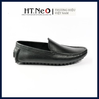 Giày lười- giầy da nam HT.NEO da bò nguyên miếng , kiểu dáng dơn giản nhưng sang trọng, đế chống trơn GM83