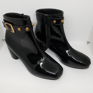 Boot nữ khóa kéo hông - Giày da nữ - Hàng có sẵn - ảnh chụp thật