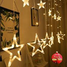 ĐÈN NHÁY SAO TRANG TRÍ VÀNG NẮNG VÀ NHIỀU MÀU SỢI DÀI XINH LUNG LINH.