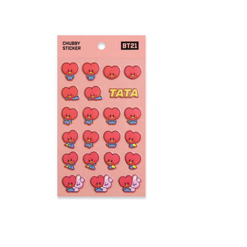 B153 MONOPOLY X BT21 BABY CHUBBY  STICKERS CUTE 100% official BT21 BTS original authentic